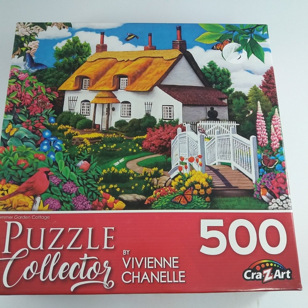 Cra-z-art puzzle 500 Summer Garden Cottage  18×24"